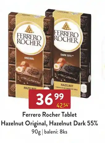 Qanto Ferrero Rocher Tablet Hazelnut Original, Hazelnut Dark 55% nabídka