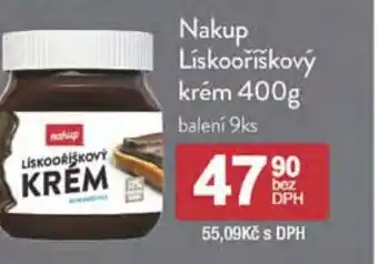 Qanto Nakup Lískooříškový krém 400g nabídka