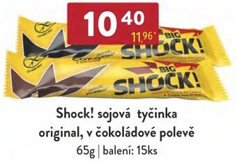 Qanto SHOCK! Shock! sojová tyčinka original, v čokoládové polevě nabídka
