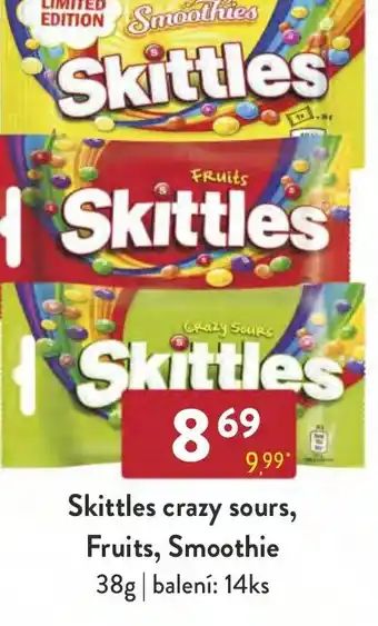 Qanto Skittles crazy sours, Fruits, Smoothie nabídka
