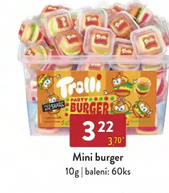 Qanto Mini burger 10g nabídka