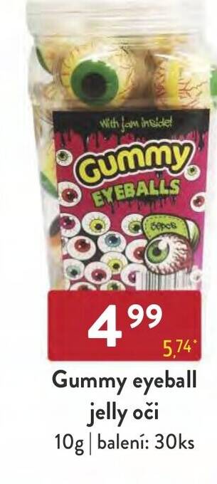 Qanto Gummy eyeball jelly oči nabídka