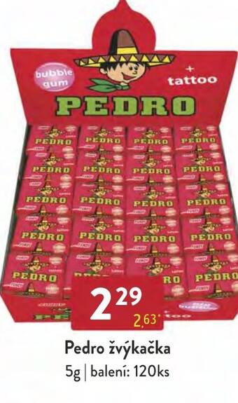 Qanto Pedro žvýkačka nabídka