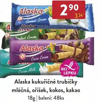 Qanto Alaska kukuřičné trubičky mléčná, oříšek, kokos, kakao nabídka