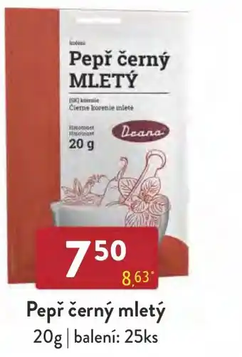 Qanto Pepř černý mletý nabídka