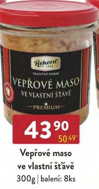 Qanto Vepřové maso ve vlastní šťávě nabídka