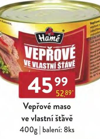 Qanto Vepřové maso ve vlastní šťávě nabídka