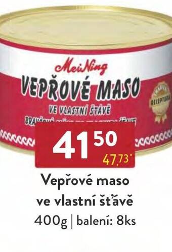 Qanto Vepřové maso ve vlastní šťávě nabídka