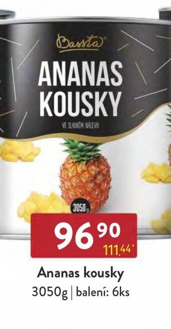 Qanto Ananas kousky nabídka