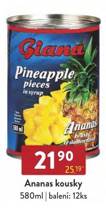 Qanto Ananas kousky nabídka