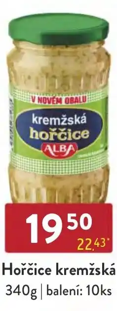 Qanto Hořčice kremžská nabídka