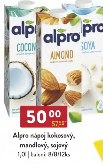 Alpro nápoj kokosový, mandlový, sojový
