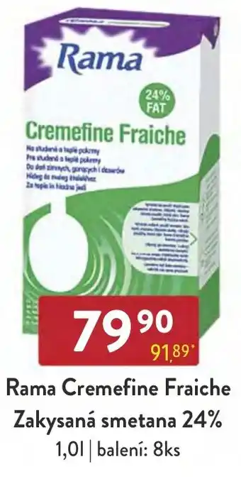 Qanto Rama Cremefine Fraiche Zakysaná smetana 24% nabídka
