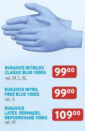 Qanto RUKAVICE NITRILEX CLASSIC BLUE 100KS nabídka