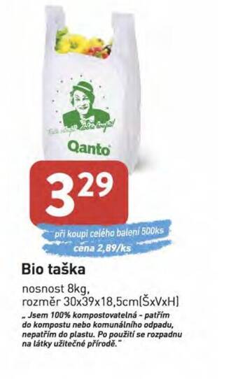 Qanto Bio taška nabídka