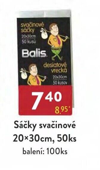 Qanto Sáčky svačinové 20x30cm, 50ks nabídka