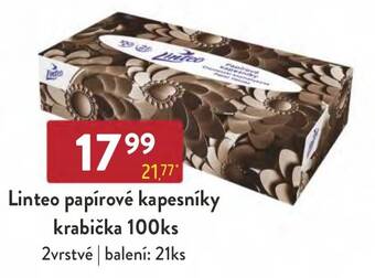 Qanto Linteo papírové kapesníky krabička 100ks nabídka