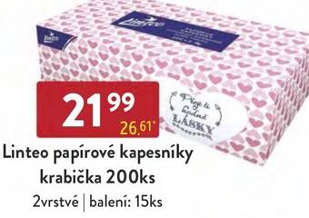 Qanto Linteo papírové kapesníky krabička 200ks nabídka