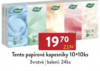 Qanto Tento papírové kapesníky 10×10ks nabídka