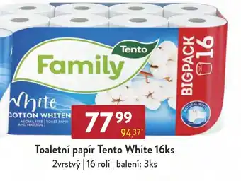 Qanto Toaletní papír Tento White 16ks nabídka