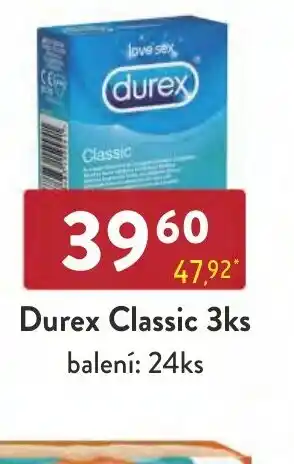 Qanto Durex Classic 3ks nabídka