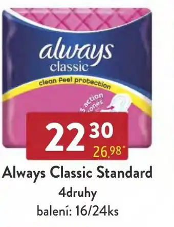 Qanto Always Classic Standard 4druhy nabídka