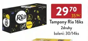 Qanto Tampony Ria 16ks 2druhy nabídka