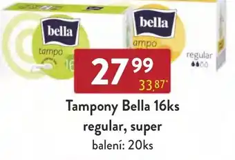 Qanto Tampony Bella 16ks regular, super nabídka