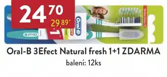 Qanto Oral-B 3Efect Natural fresh 1+1 ZDARMA nabídka