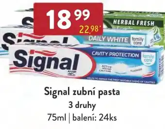 Qanto Signal zubní pasta 3 druhy nabídka