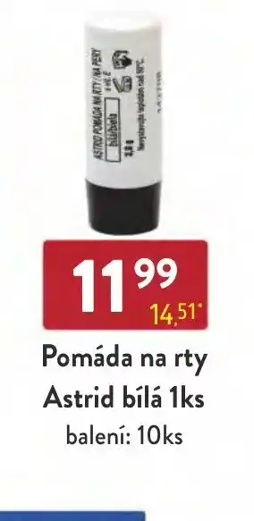 Pomáda na rty Astrid bílá 1ks