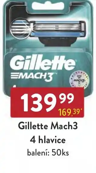 Qanto Gillette Mach3 4 hlavice nabídka