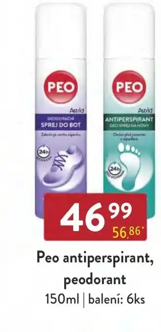 Qanto Peo antiperspirant, peodorant nabídka