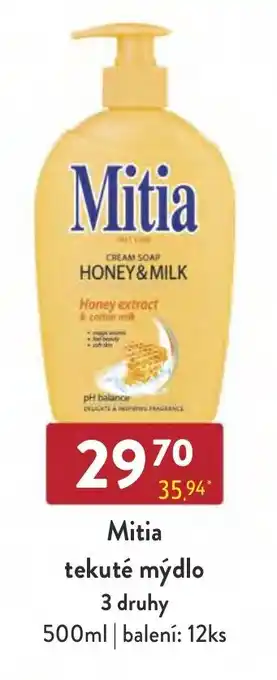 Qanto Mitia tekuté mýdlo 3 druhy nabídka