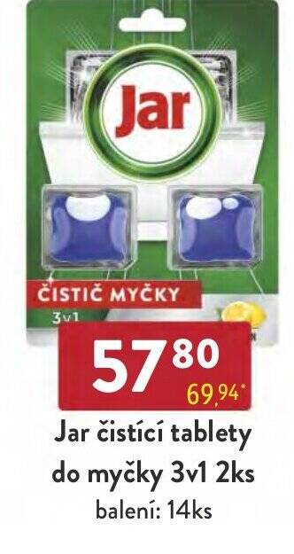 Qanto Jar čistící tablety do myčky 3v1 2ks nabídka