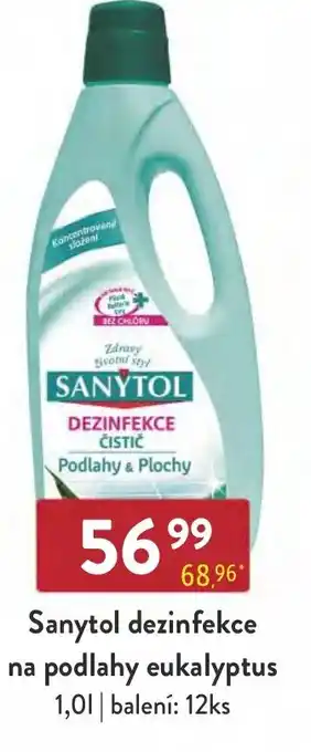 Qanto Sanytol dezinfekce na podlahy eukalyptus nabídka
