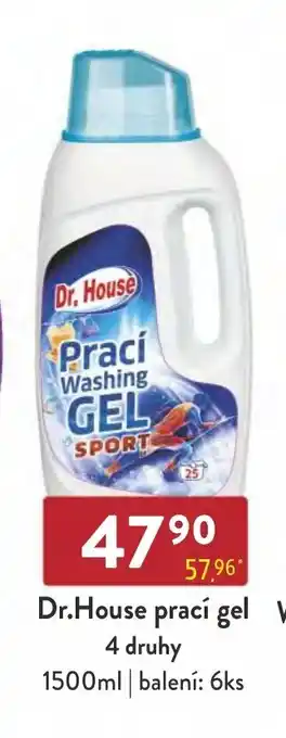 Qanto Dr.House prací gel 4 druhy nabídka