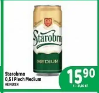 Brněnka Starobrno 0,5 l. Plech Medium nabídka