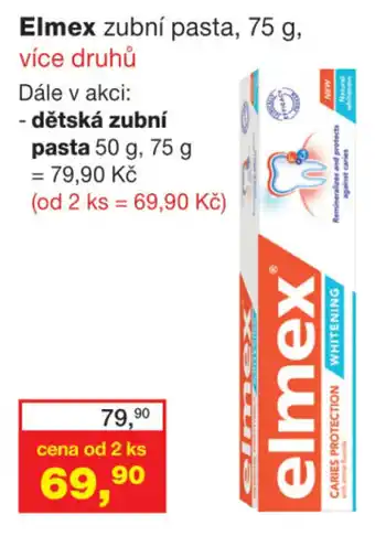 Ráj drogerie Elmex zubní pasta, 75 g nabídka