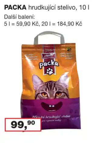 Ráj drogerie PACKA hrudkující stelivo, 10L nabídka