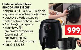 Mega Horkovzdušná fritéza SENCOR SFR 3130BK nabídka