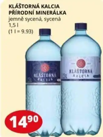 KLÁŠTORNÁ KALCIA PŘÍRODNÍ MINERÁLKA