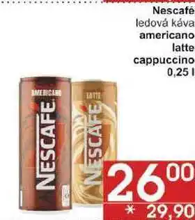 Jip Nescafé ledová káva americano, 0,25 l nabídka