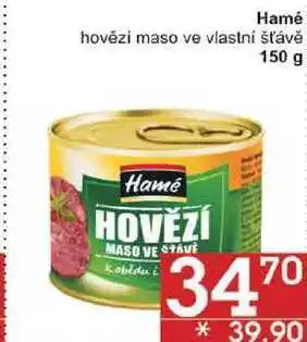 Jip Hamé hovězí maso ve vlastní šťávě, 150 g nabídka