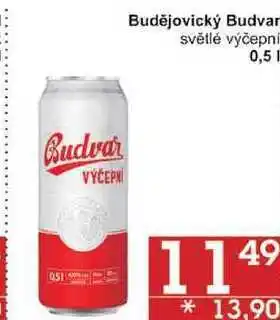 Jip Budějovický budvar světlé výčepní, 0,5 l nabídka