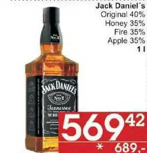 Jip Jack daniel's original 40%, 1 l nabídka