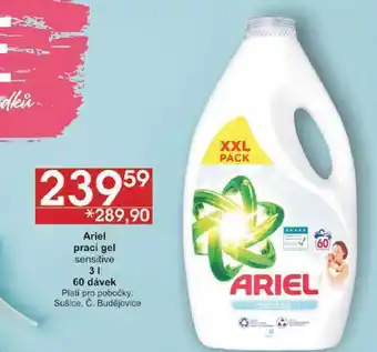Jip Ariel prací gel sensitive 3 l, 60 dávek nabídka