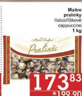 Maitre pralinky lískooříškové cappuccino, 1 kg