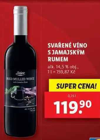 Lidl Svařené víno s jamajským rumem, 0,75 l nabídka