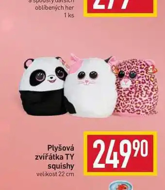 Billa Plyšová zvířátka ty squishy velikost 22 cm nabídka